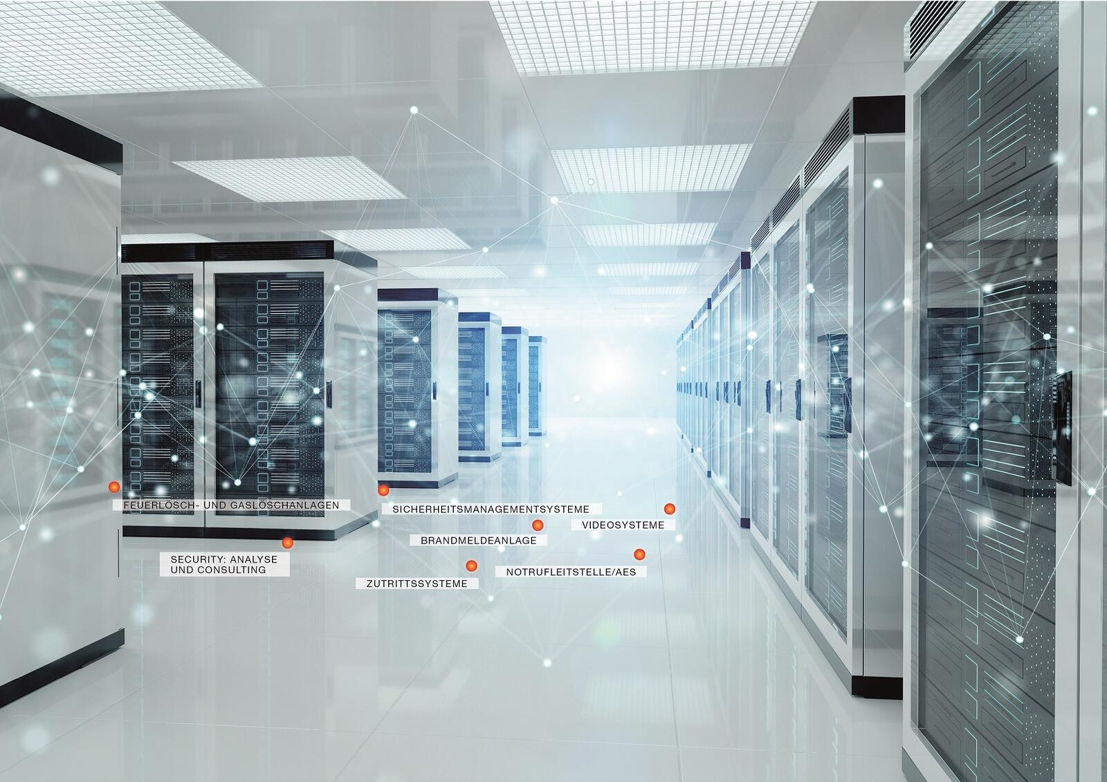 Auf der Data Centre World zeigt Chubb Lösungen für den sicheren Betrieb von Rechenzentren. 