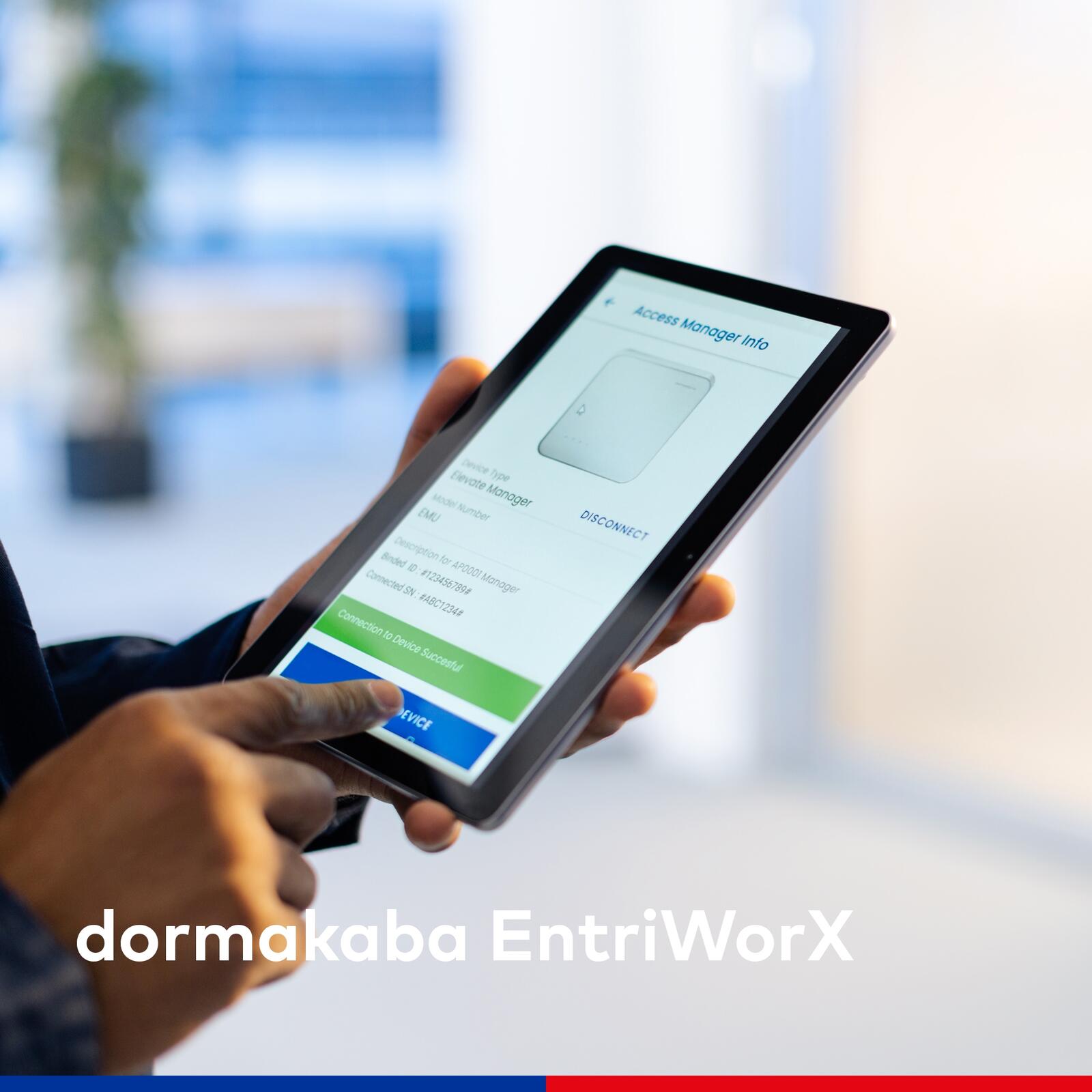 Dormakaba zeigt auf der Digitalbau 2022 vom 31. Mai bis 2. Juni in Köln die digitale Türlösung „Entriworx Ecosystem“.