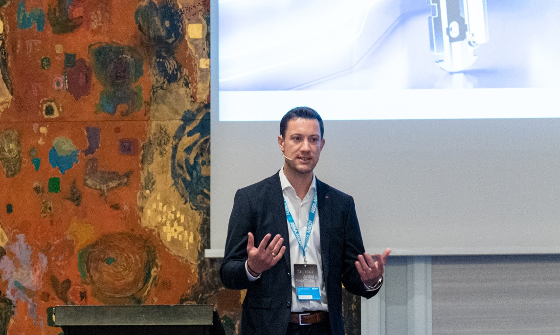 Florian Höllbacher hatte beim „Opening Solutions Day 2023“ seinen ersten größeren Auftritt als neuer Geschäftsführer von Assa Abloy Austria.