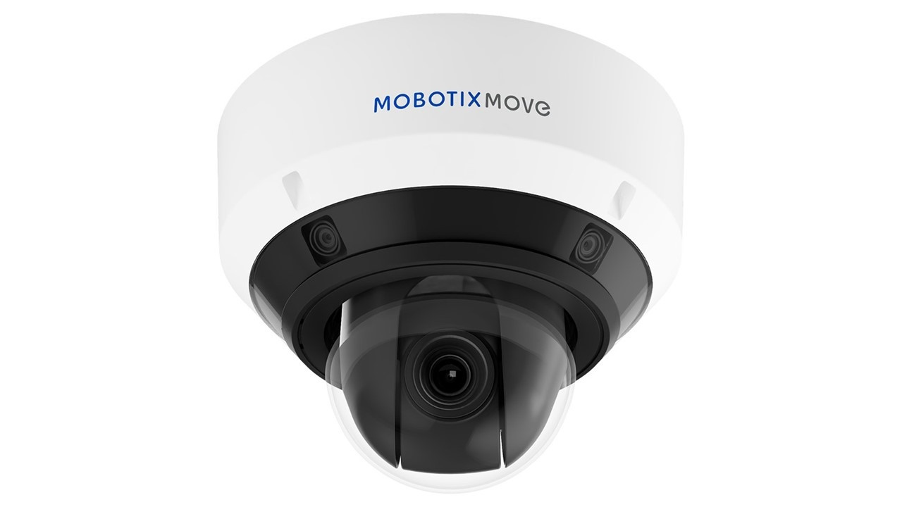 Die Mobotix Move Vandal Multisensor PTZ Combo: Eine Kamera, die 360°-Panoramablick mit PTZ-Funktionen kombiniert.